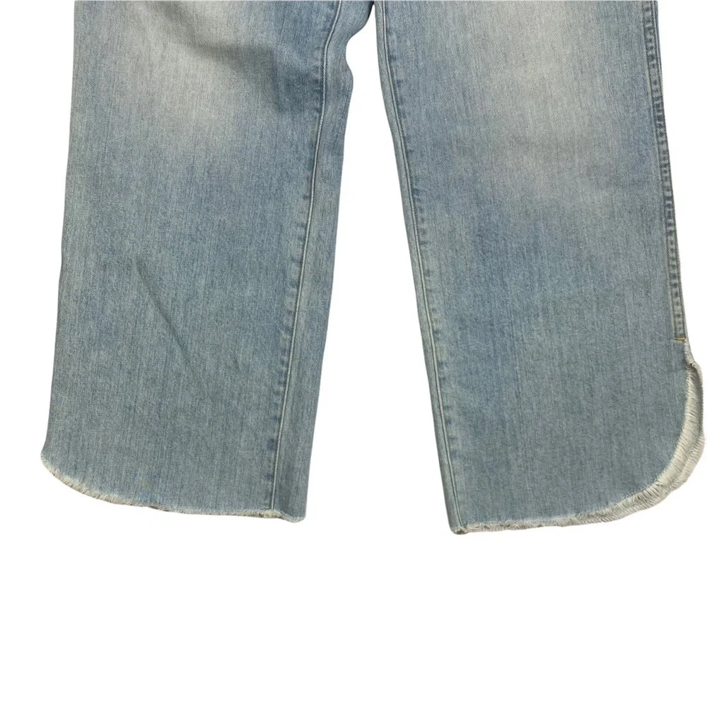 AO.LA Perfect Crop Flare with Side Slit in Space Oddity Wash Size 30